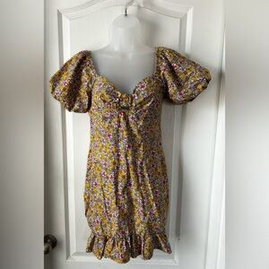 Floral Puff Sleeve Dress
